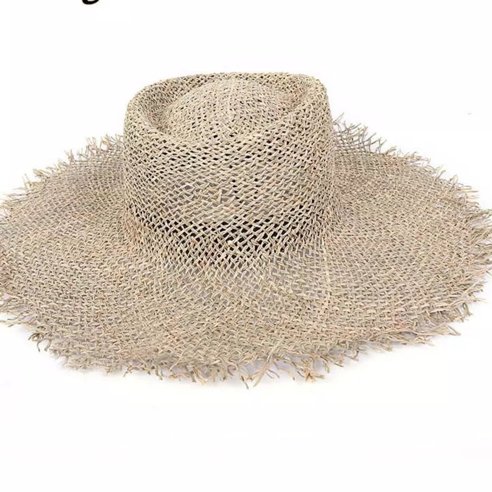 Ubí Organic Grass Summer Braided Sun Hat Wide Brim - Picture 8 of 10
